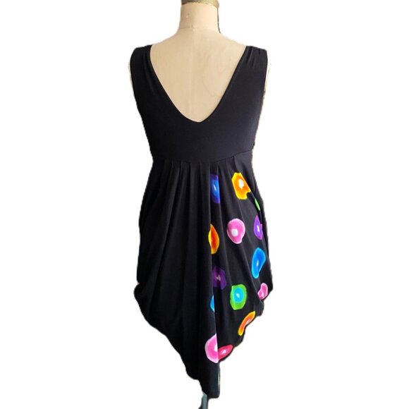 Designs by Naomi vintage Y2K asymmetrical design dress polka dots - Picture 3 of 15